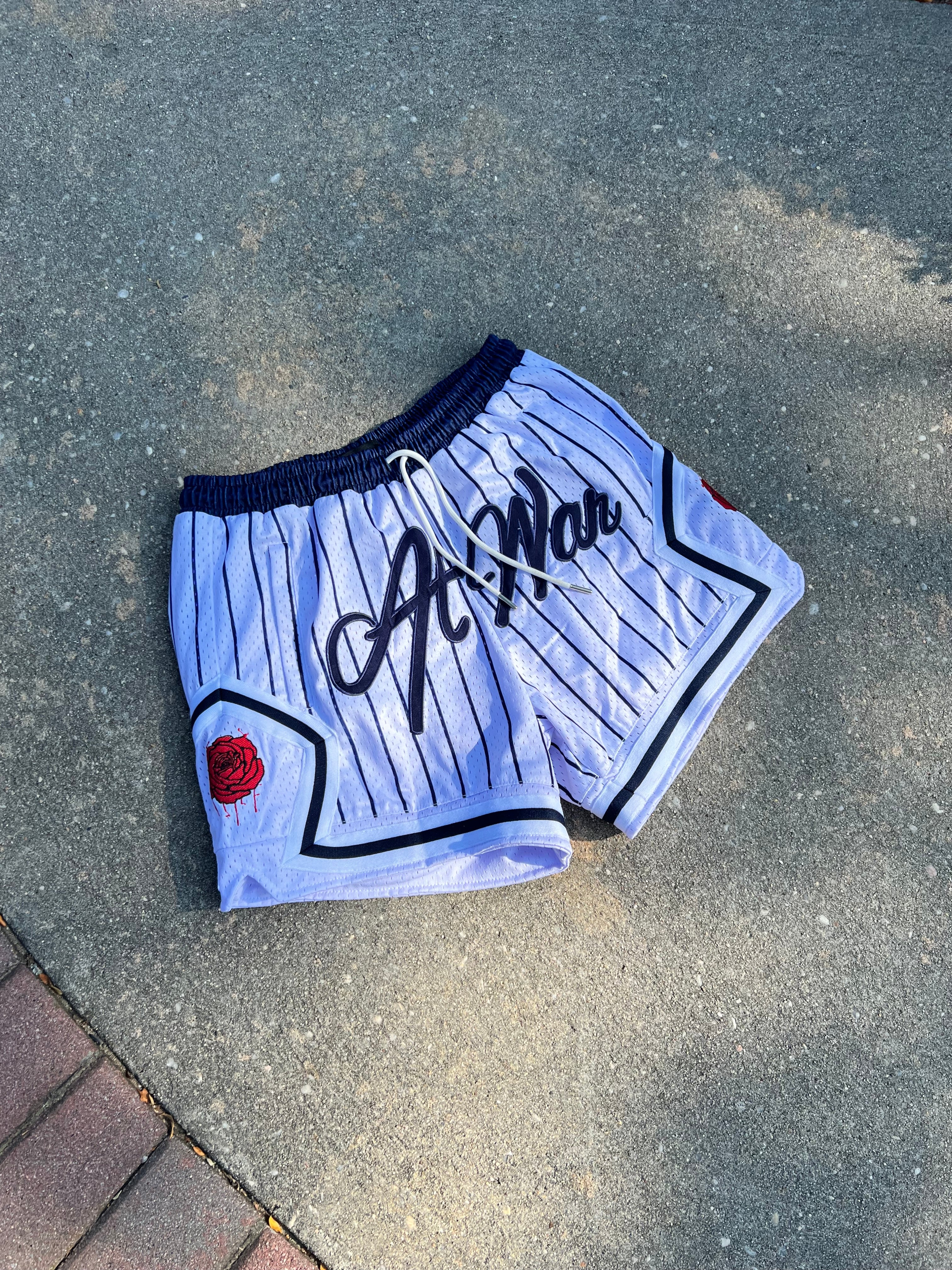 Script Basketball Short (PINSTRIPE)