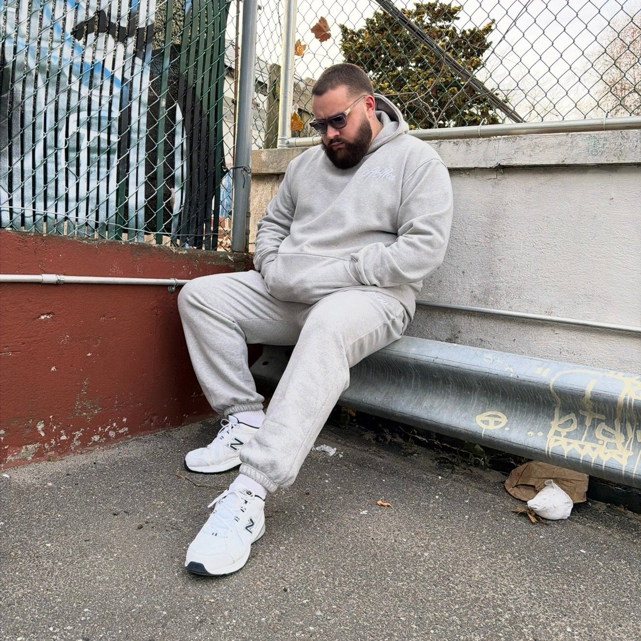 Script Everyday Hoodie (LIGHT GREY)