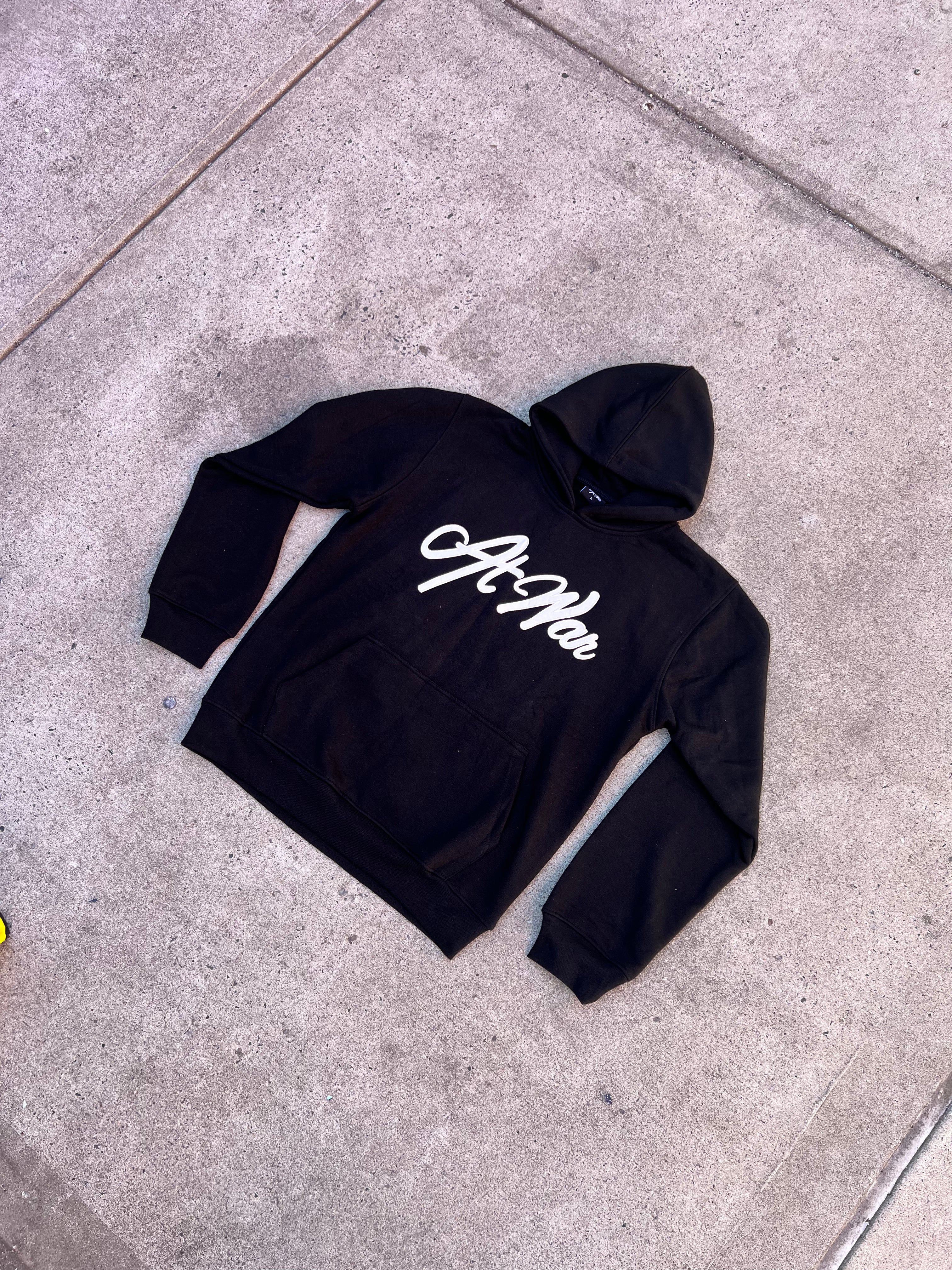 The Patch Rose Hoodie (BLACK)