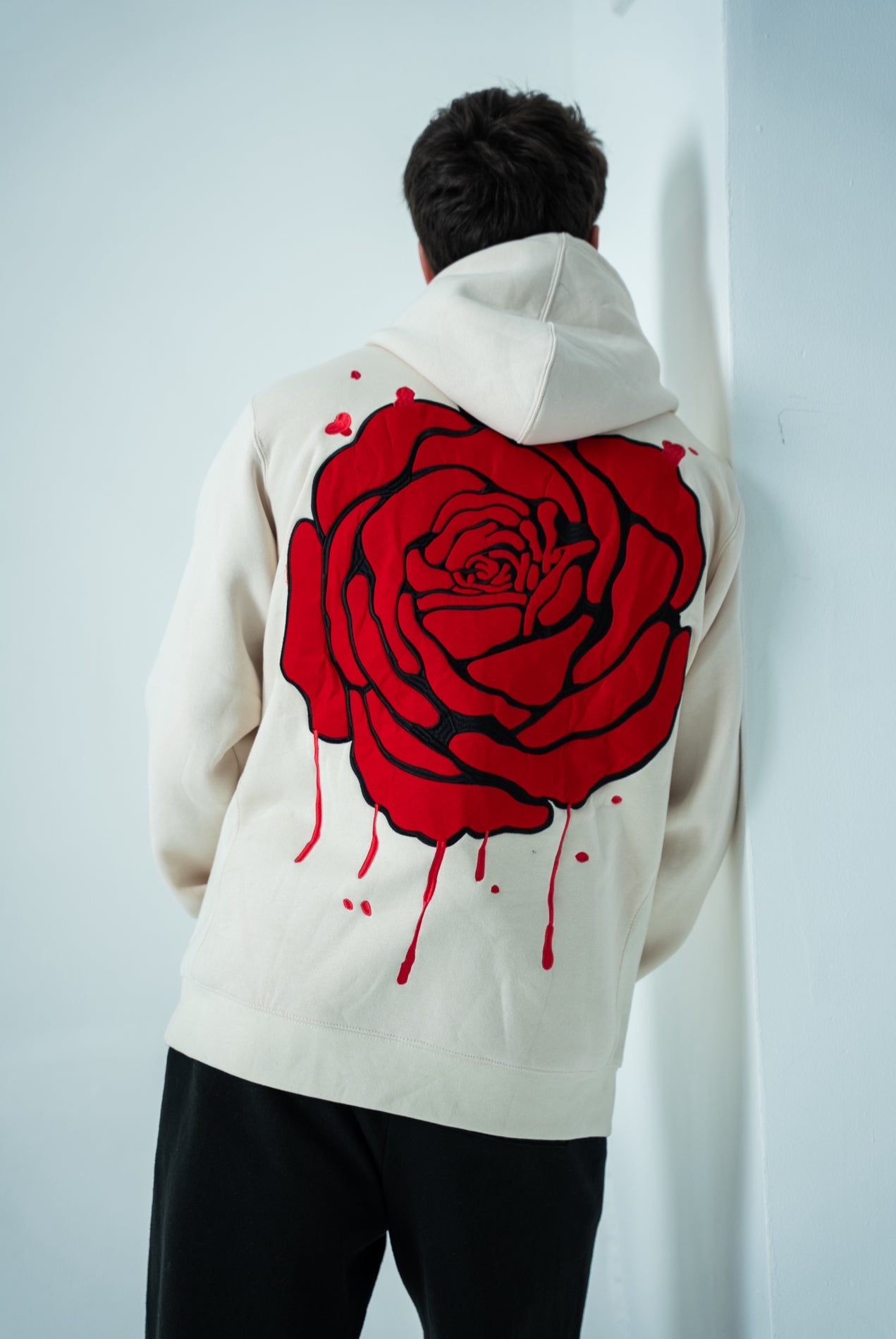 The Patch Rose Hoodie (CANNOLI)