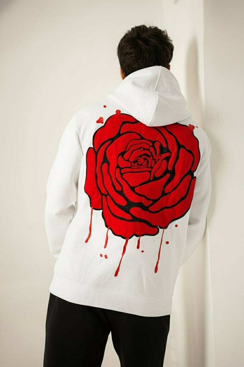 The Patch Rose Hoodie (CANNOLI)