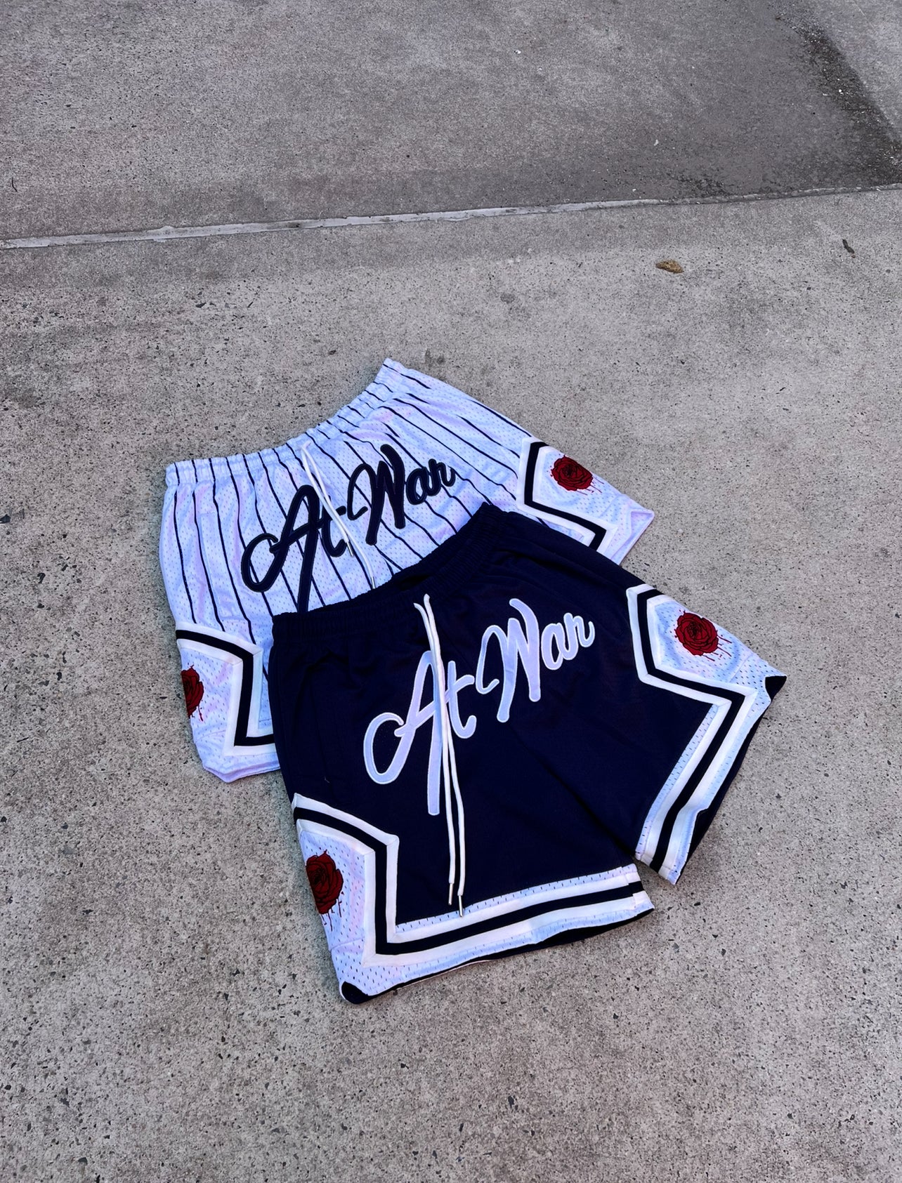 Script Basketball Short (PINSTRIPE)