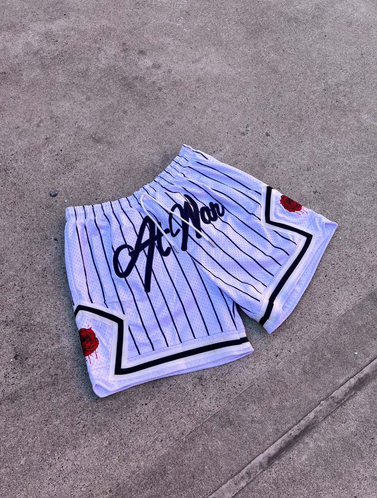 Script Basketball Short (PINSTRIPE)