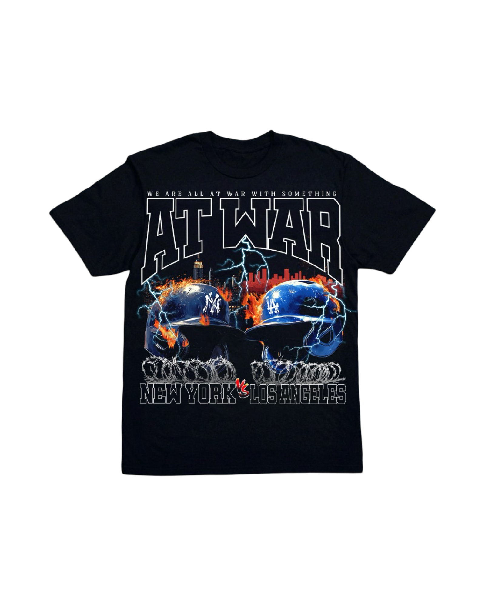 At War World Series Flip T-Shirt (BLACK)