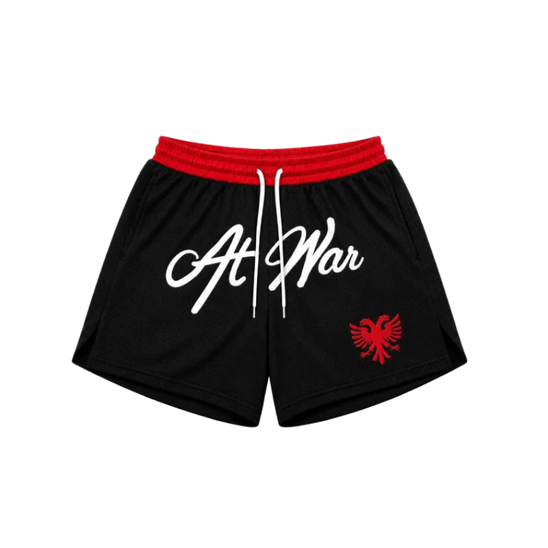 Albanian Eagle Mesh Shorts (BLACK)
