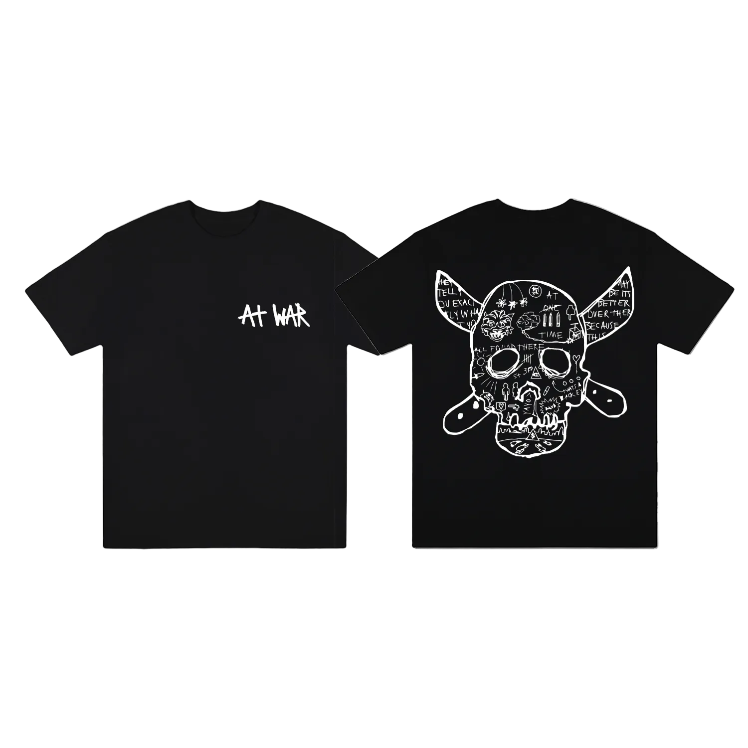 At War Skull T-Shirt