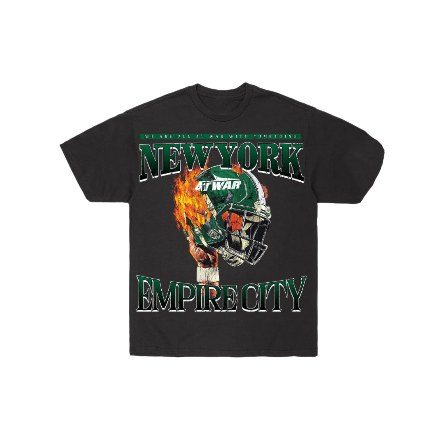 NYJ At War Helmet T-Shirt (BLACK)