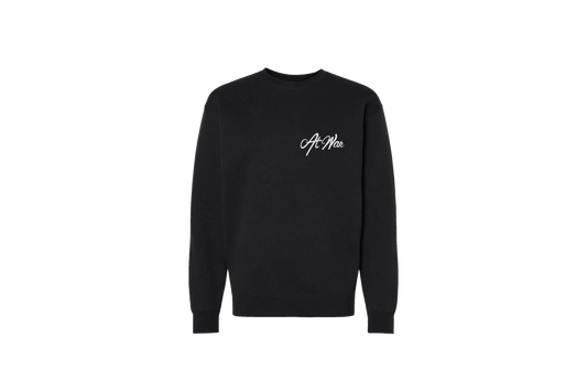 Everyday Script Crewneck (BLACK)