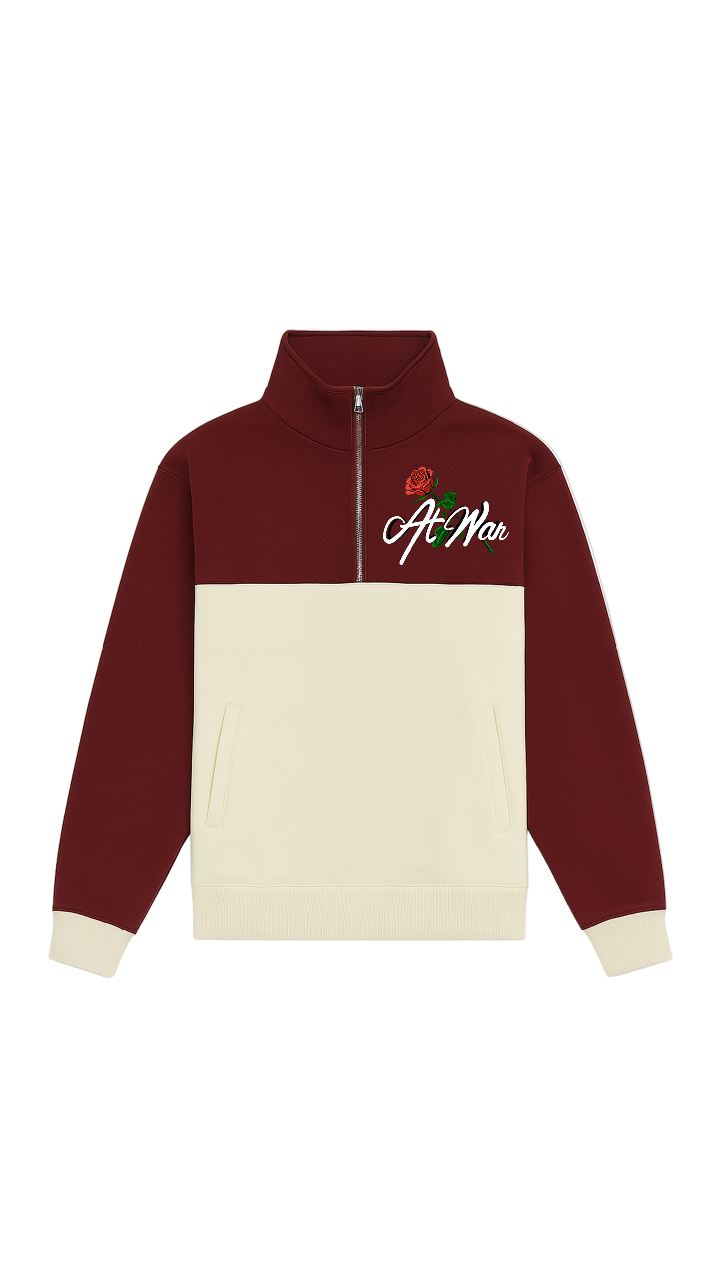 Weekender Quarter Zip Sweatshirt (MAROON)