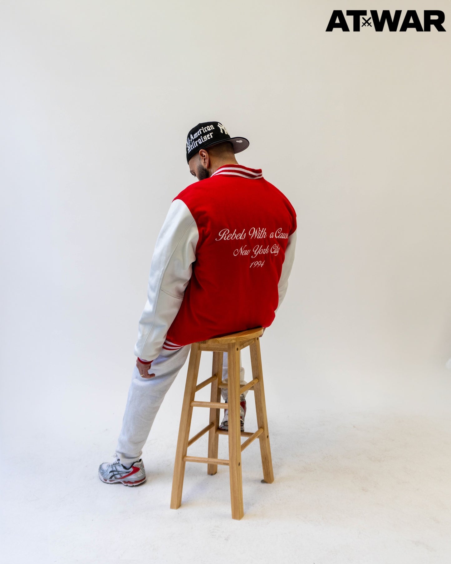 Rebels Letterman Jacket ( CHERRY RED )