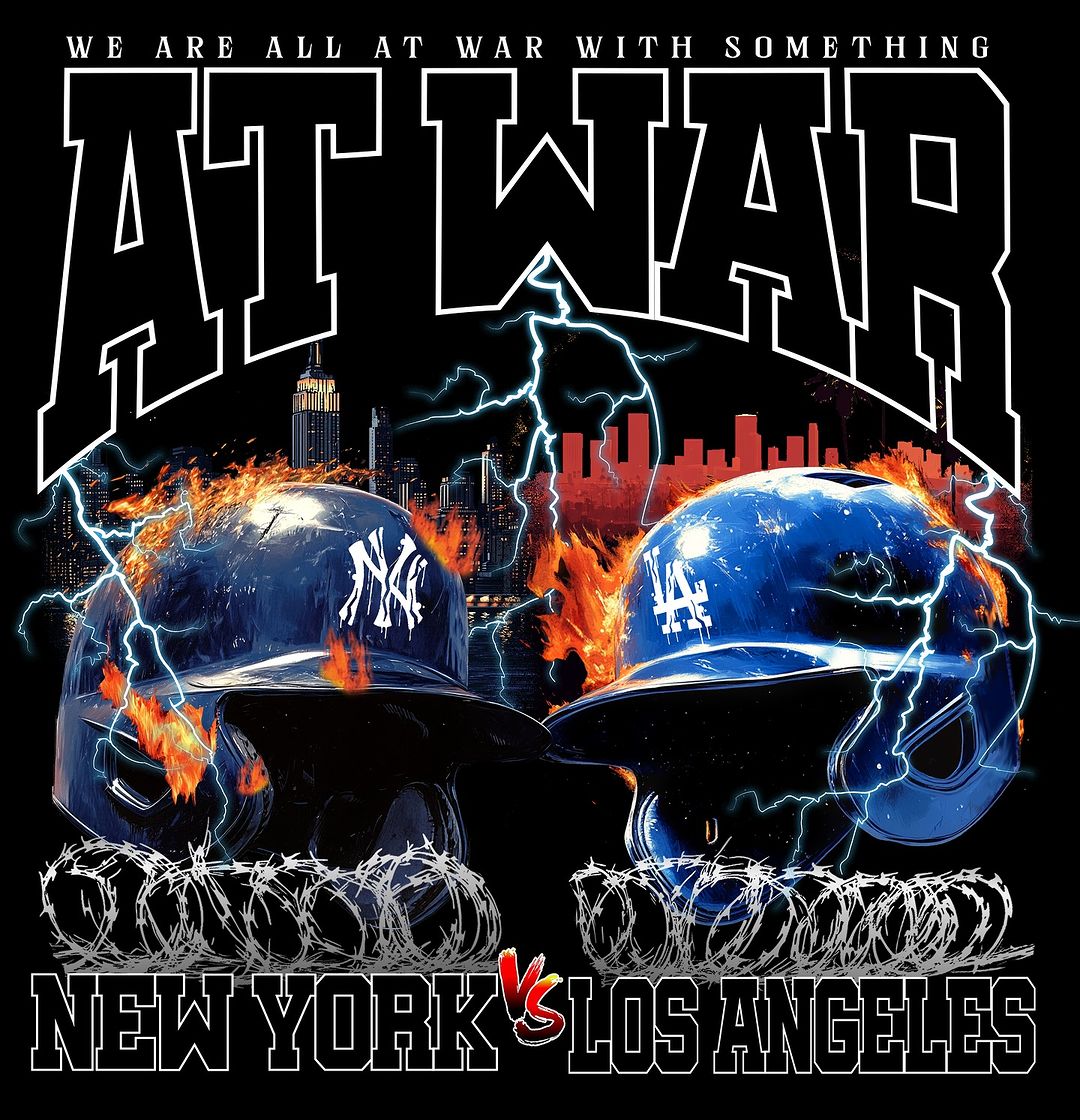 At War World Series Flip T-Shirt (BLACK)