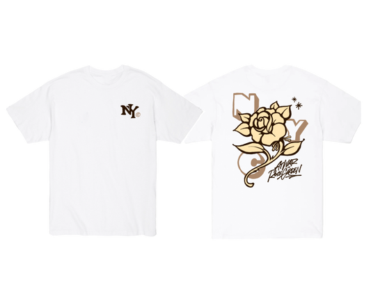 At War x Rose Garden T-Shirt (LATTE ROSE)