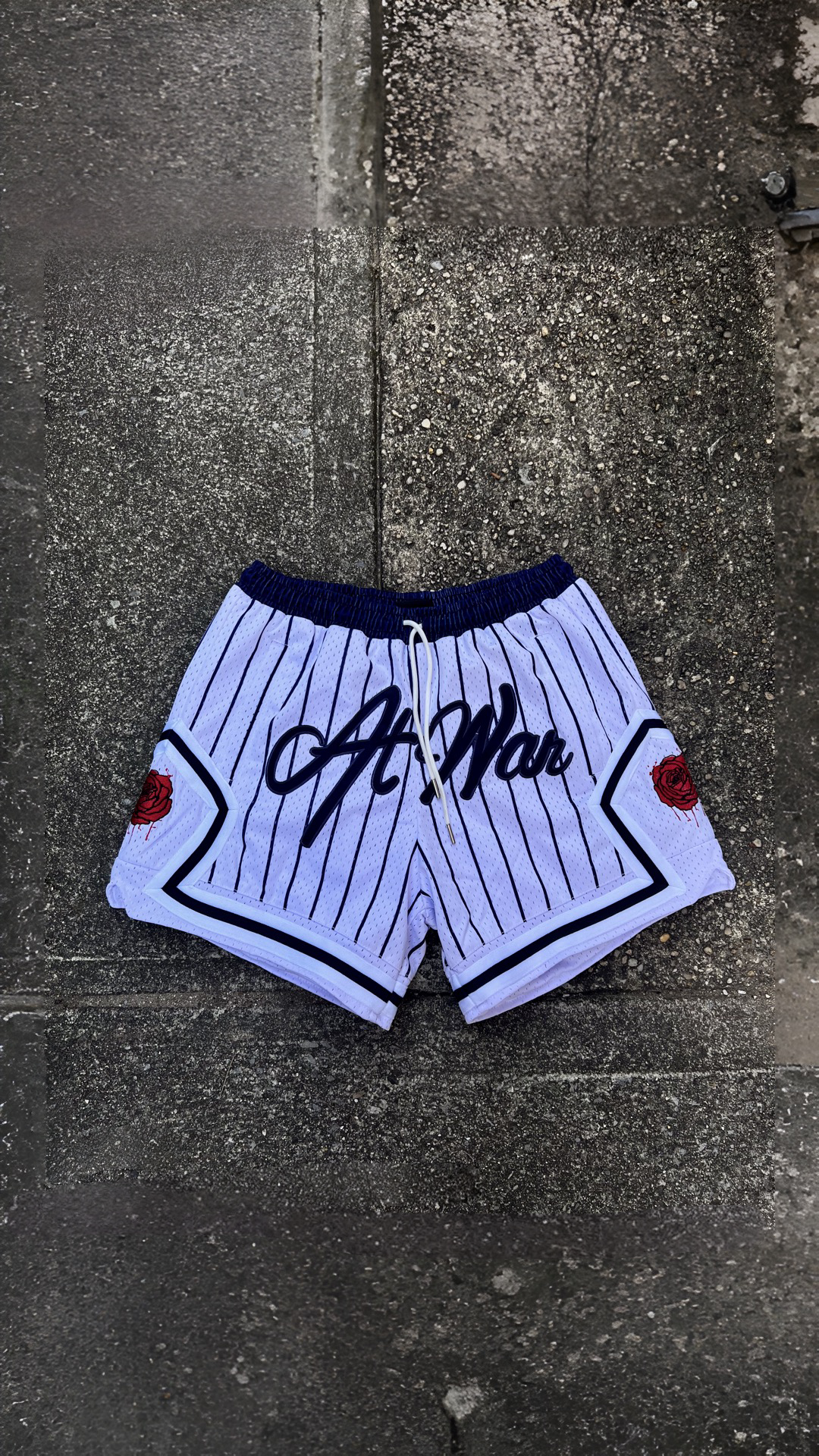 Script Basketball Short (PINSTRIPE)