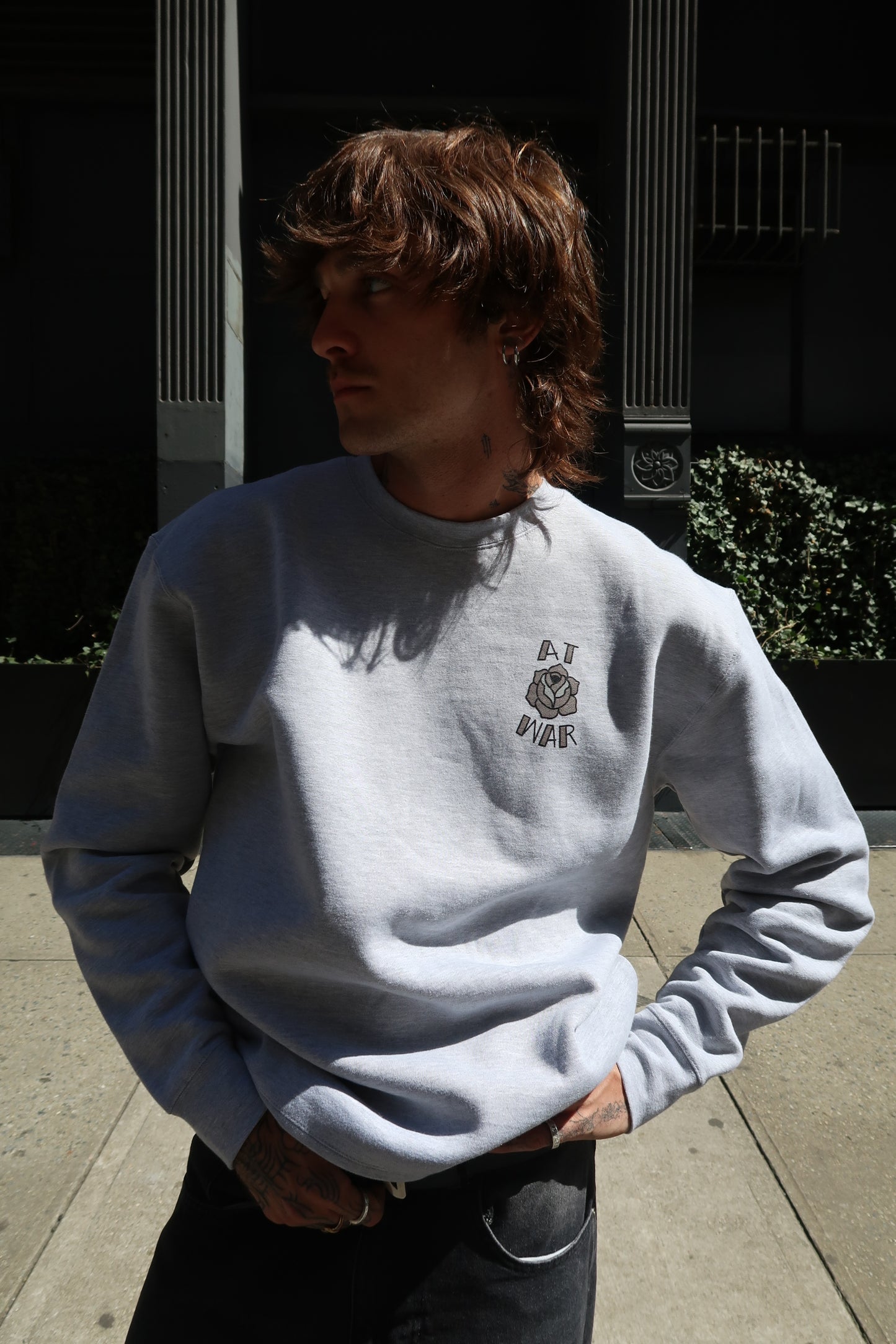 Birds of a Feather Crewneck (GREY)