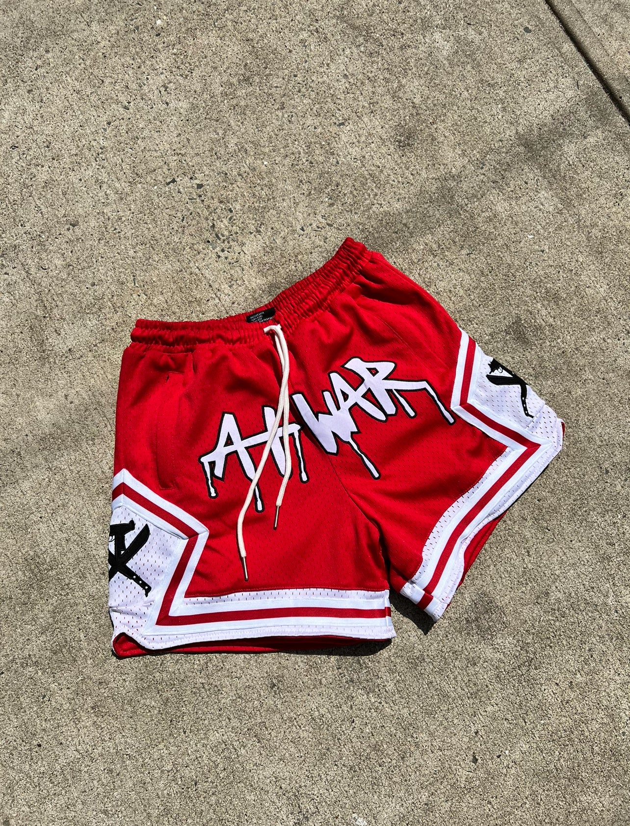 Mesh Basketball Shorts (CHERRY RED)