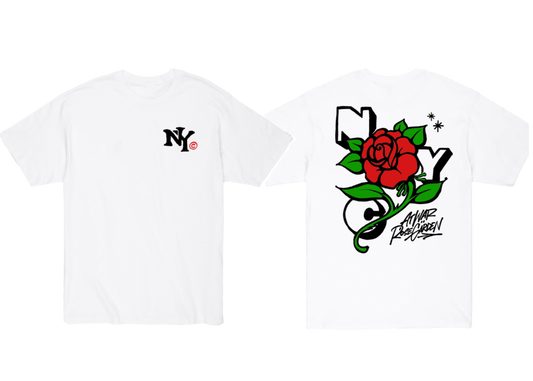 At War x Rose Garden T-Shirt (WHITE)