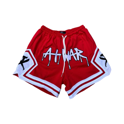 Mesh Basketball Shorts (CHERRY RED)