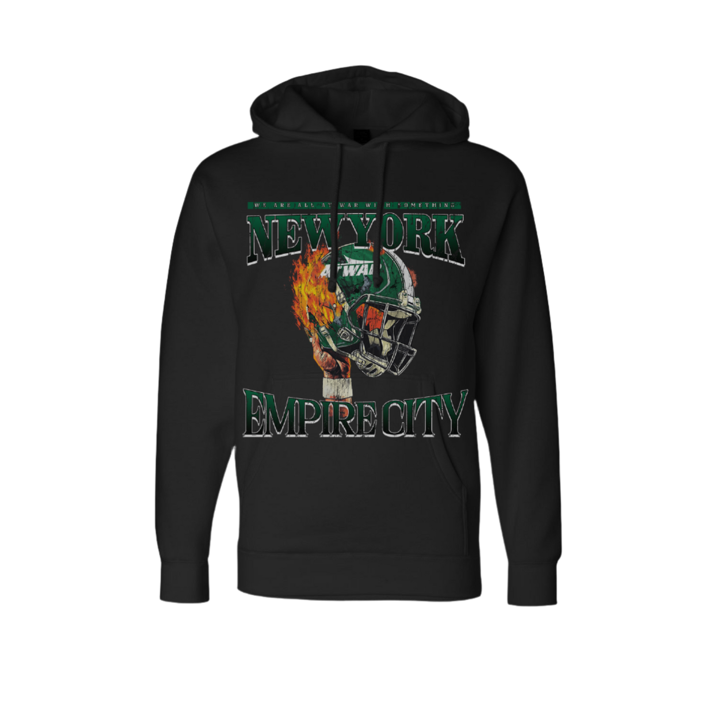 NYJ At War Helmet Hoodie (BLACK)