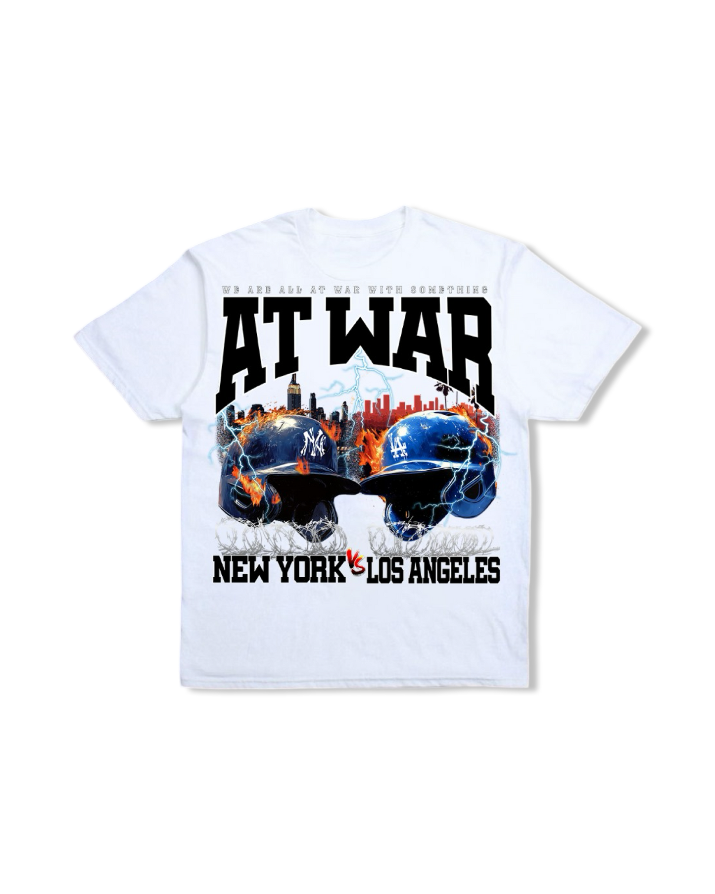 At War World Series Flip T-Shirt (WHITE)