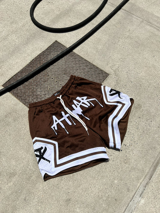 Mesh Basketball Shorts (MOCHA)