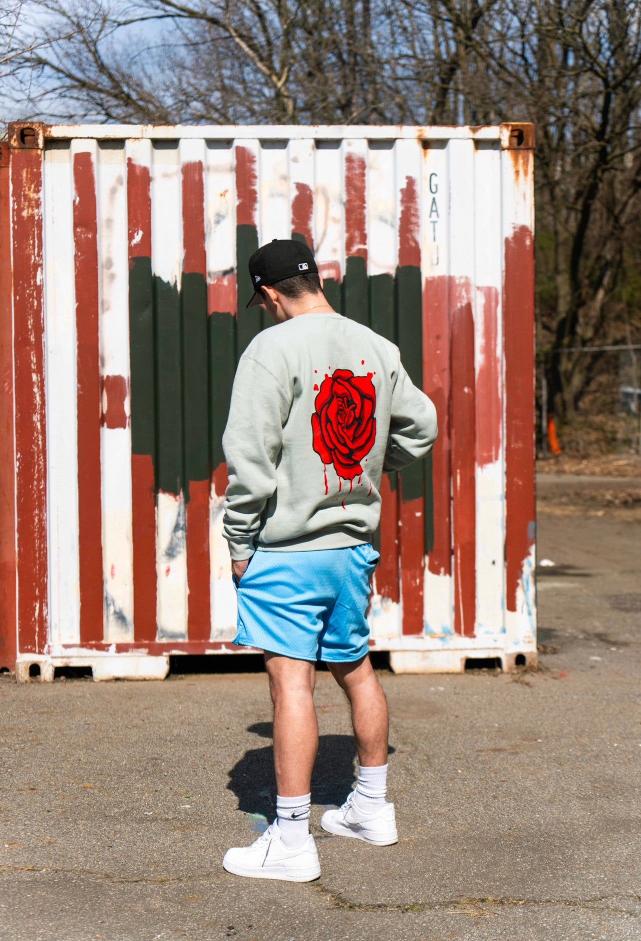 The Rose Crewneck (DUSTY SAGE)