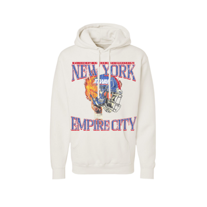 NYG At War Helmet Hoodie (BONE)