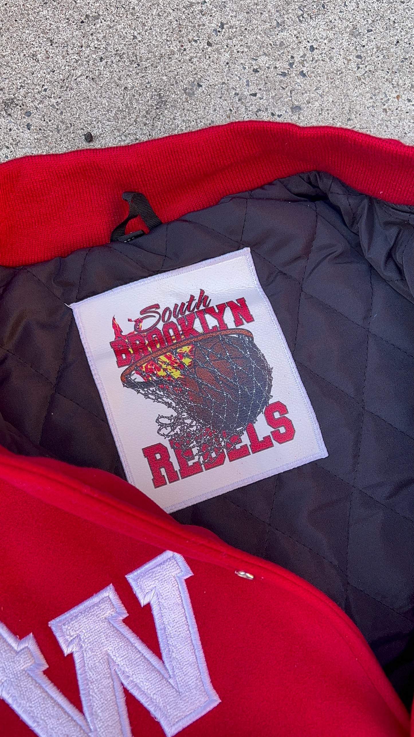 Rebels Letterman Jacket ( CHERRY RED )