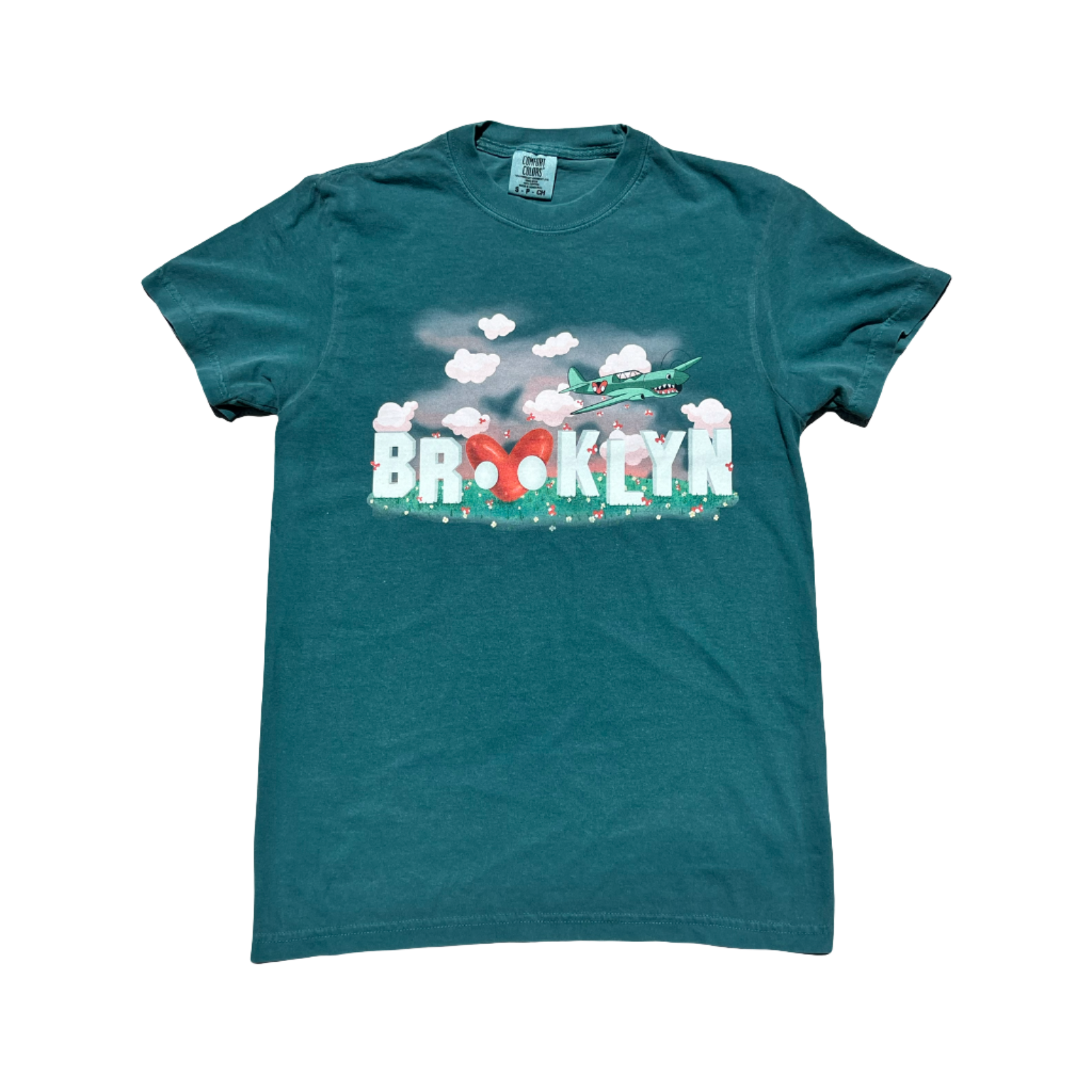 Brooklyn Mural T-Shirt (BLUE SPRUCE)