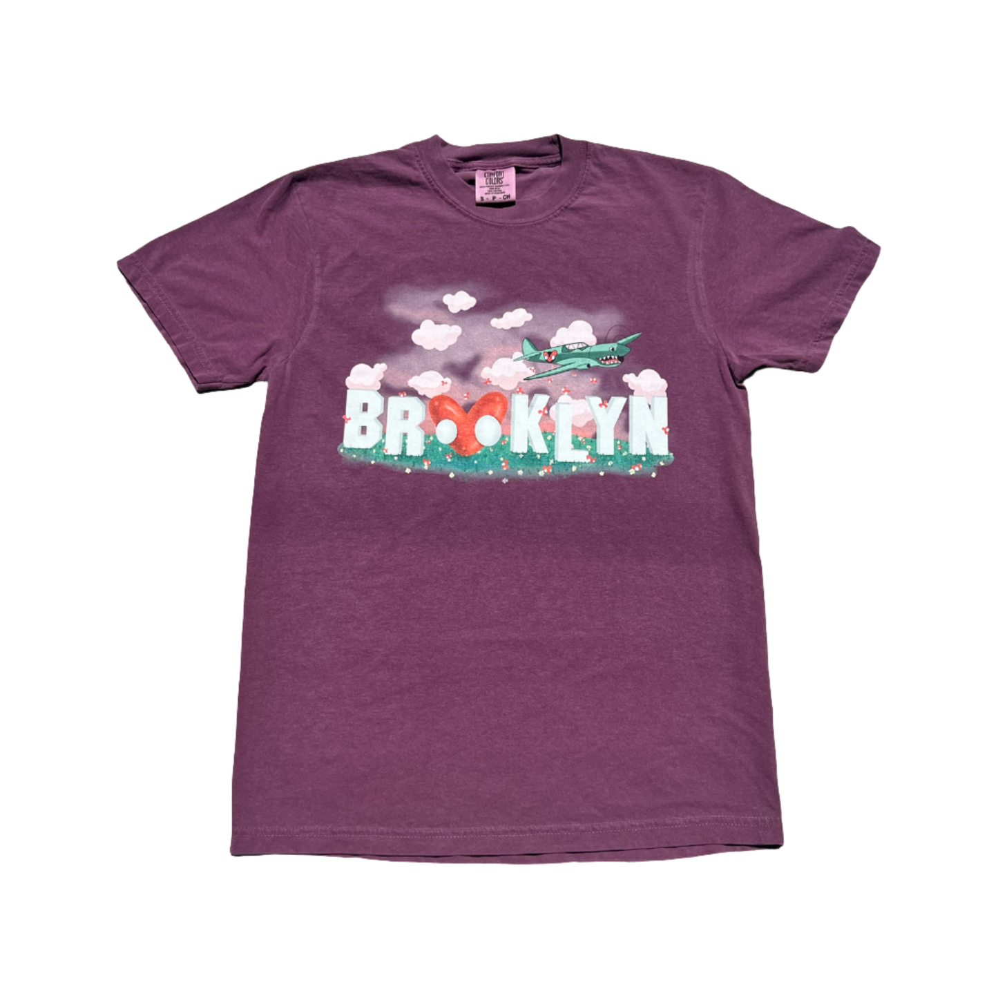 Brooklyn Mural T-Shirt (BERRY)