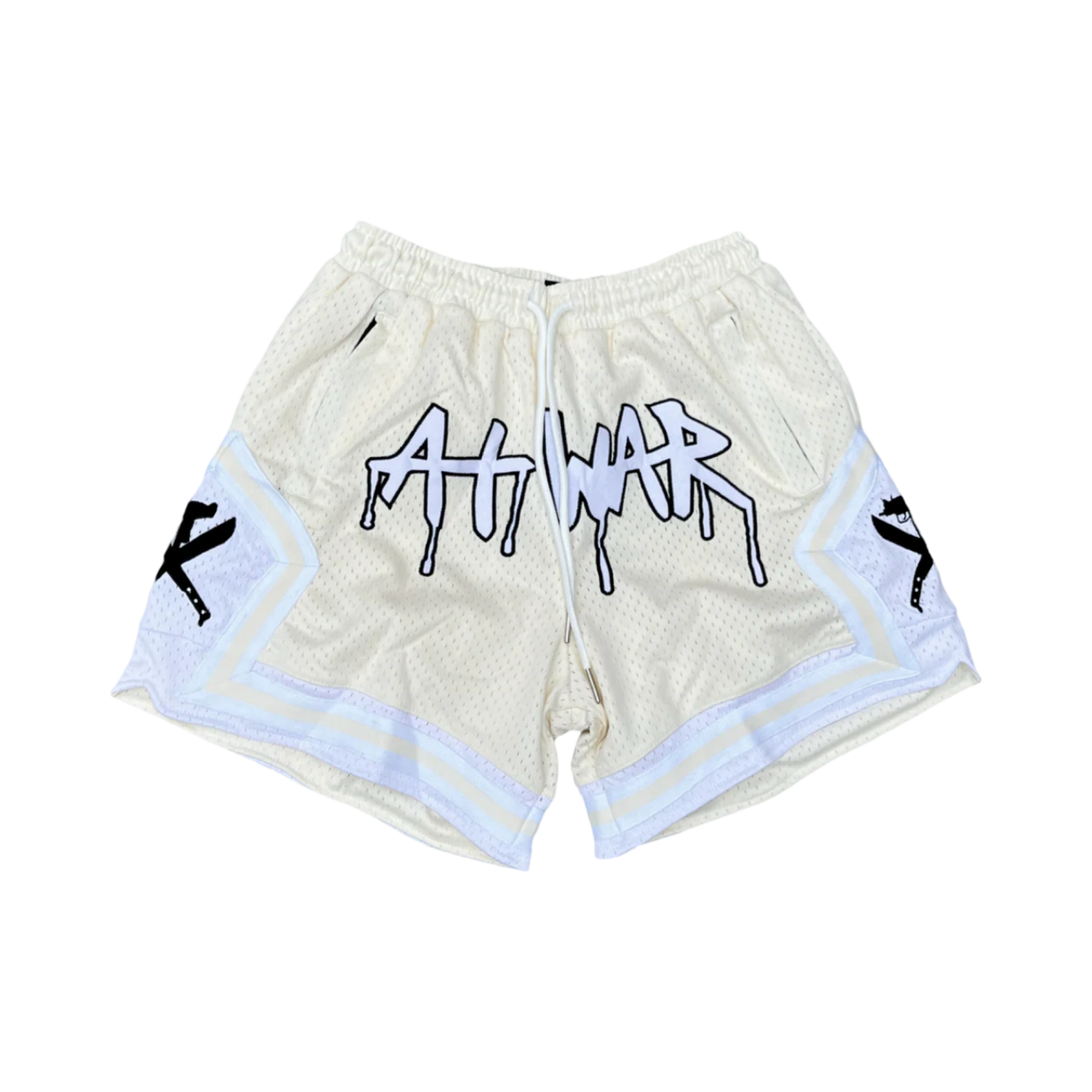 Mesh Basketball Shorts (CANNOLI CREAM)