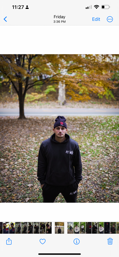 The Rose Beanie (BLACK)