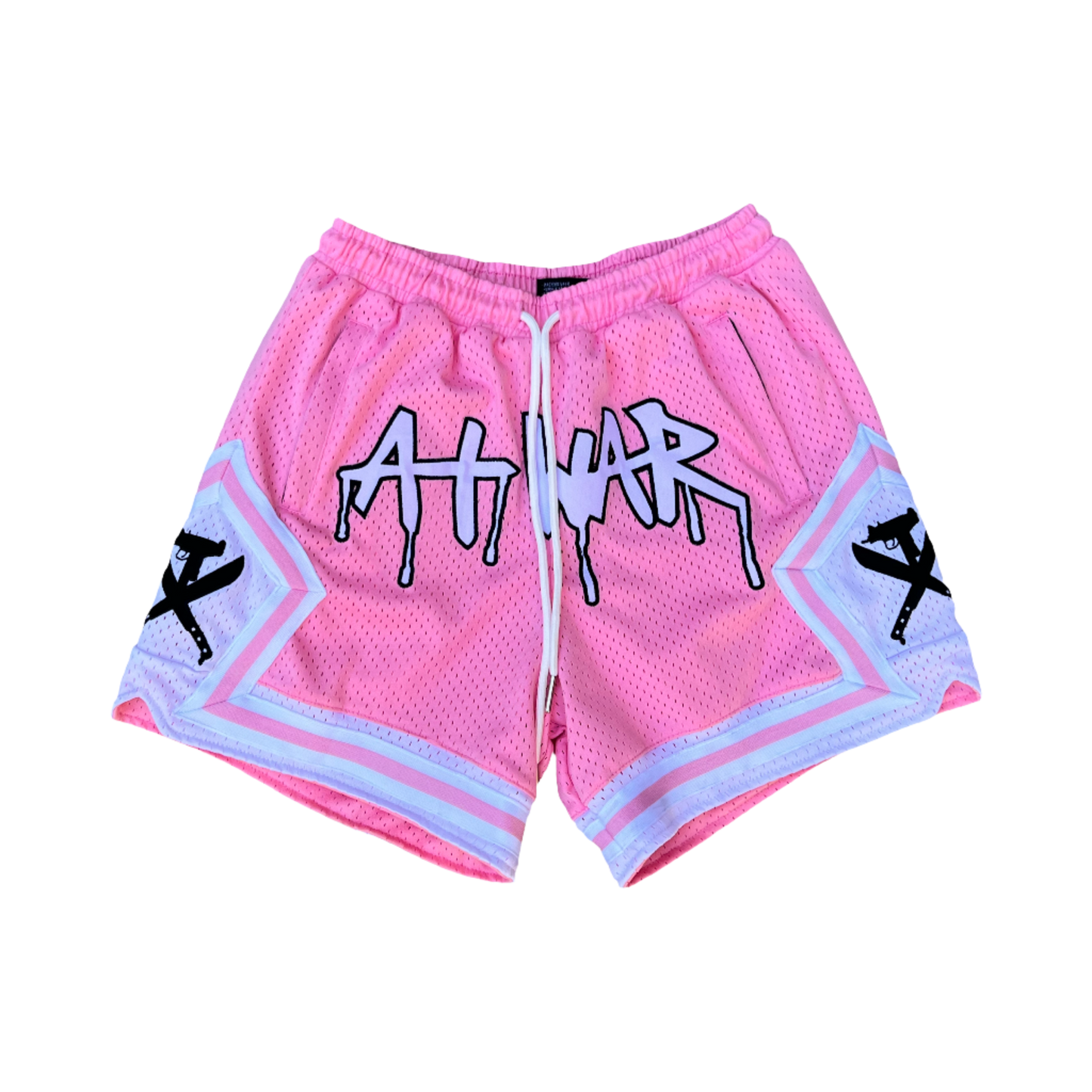 Mesh Basketball Shorts (BABY PINK)