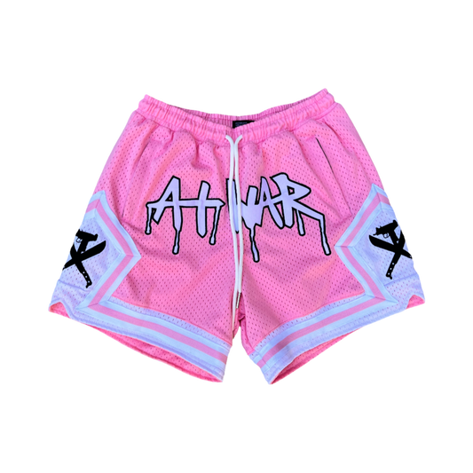 Mesh Basketball Shorts (BABY PINK)