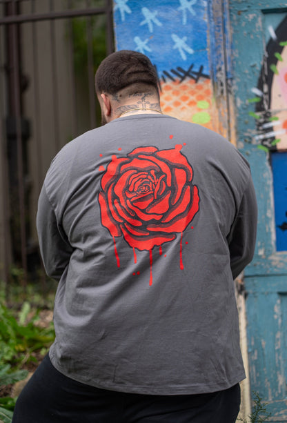 The Rose T-Shirt L/S (SMOKE)