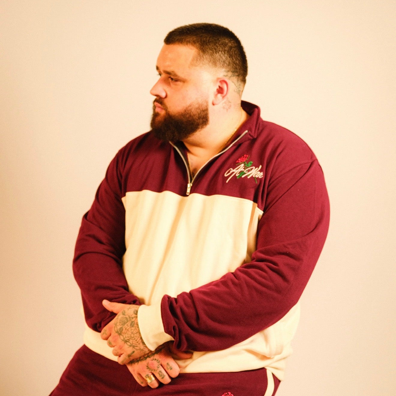 Weekender Quarter Zip Sweatshirt (MAROON)