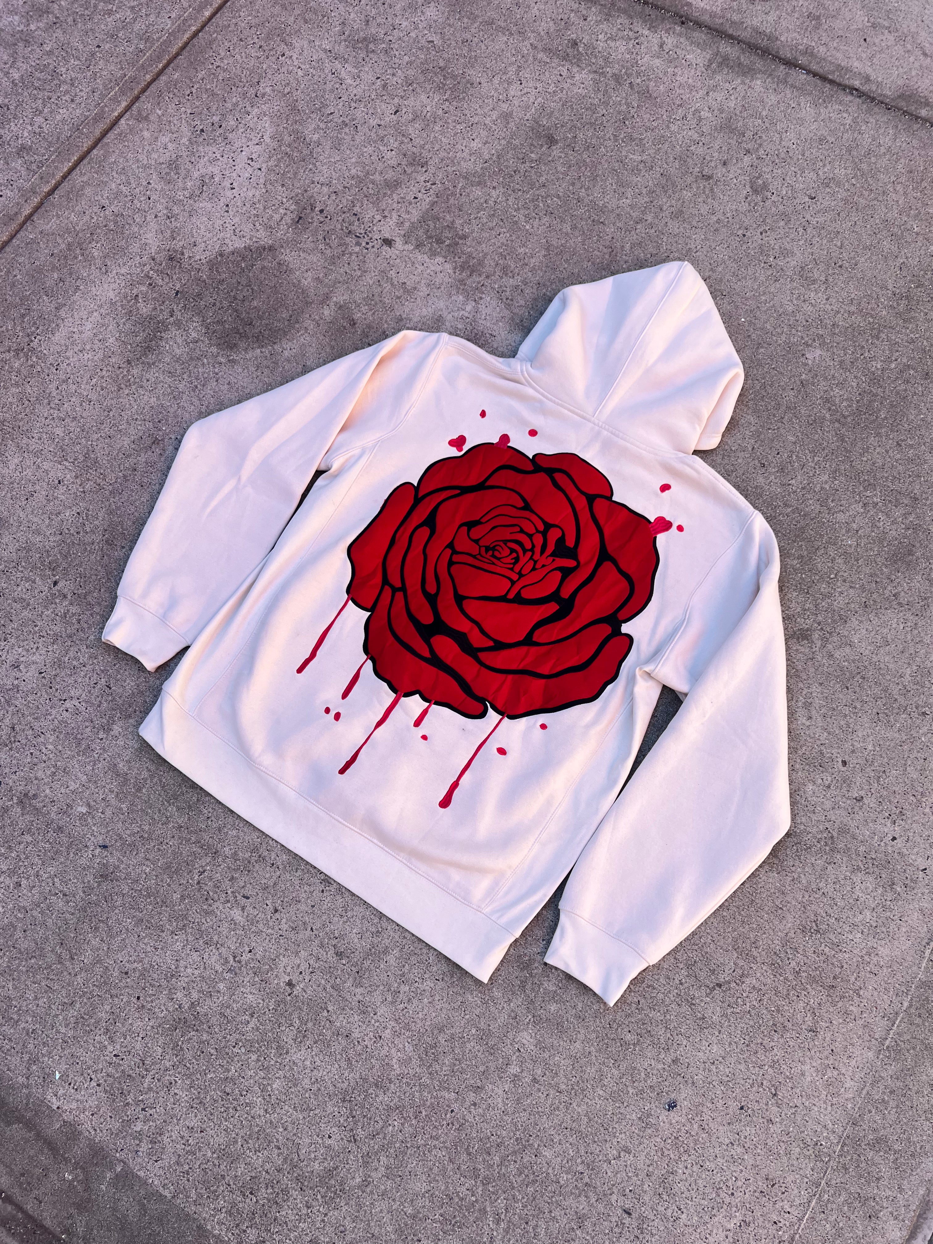 The Patch Rose Hoodie (CANNOLI)