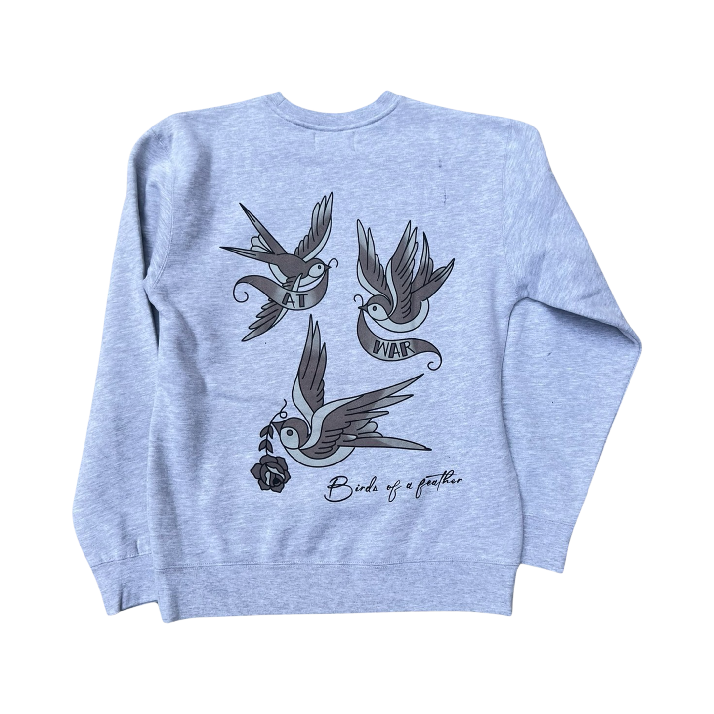 Birds of a Feather Crewneck (GREY)