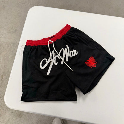 Albanian Eagle Mesh Shorts (BLACK)