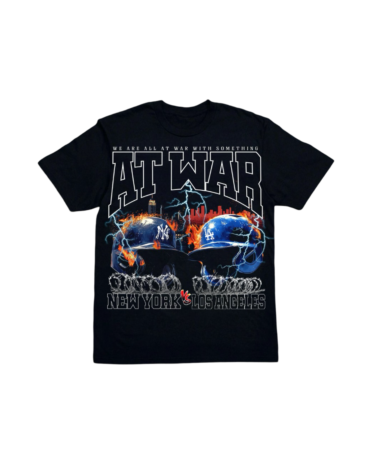 At War World Series Flip T-Shirt (BLACK)