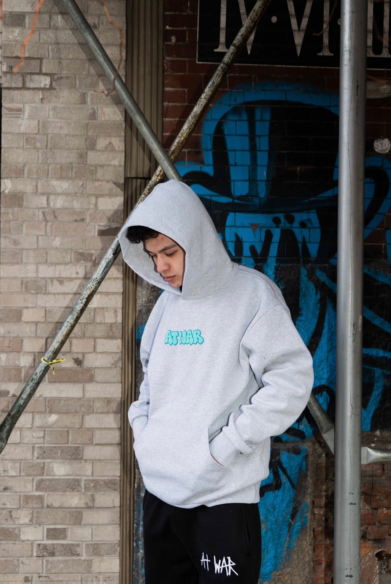 Graffiti Hoodie (HEATHER GREY)