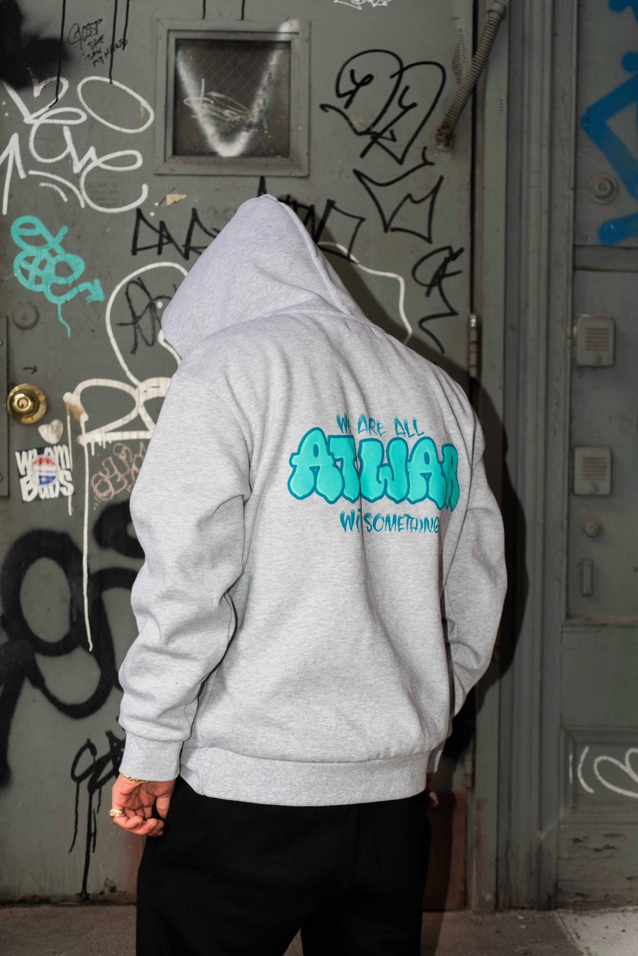 Graffiti Hoodie (HEATHER GREY)