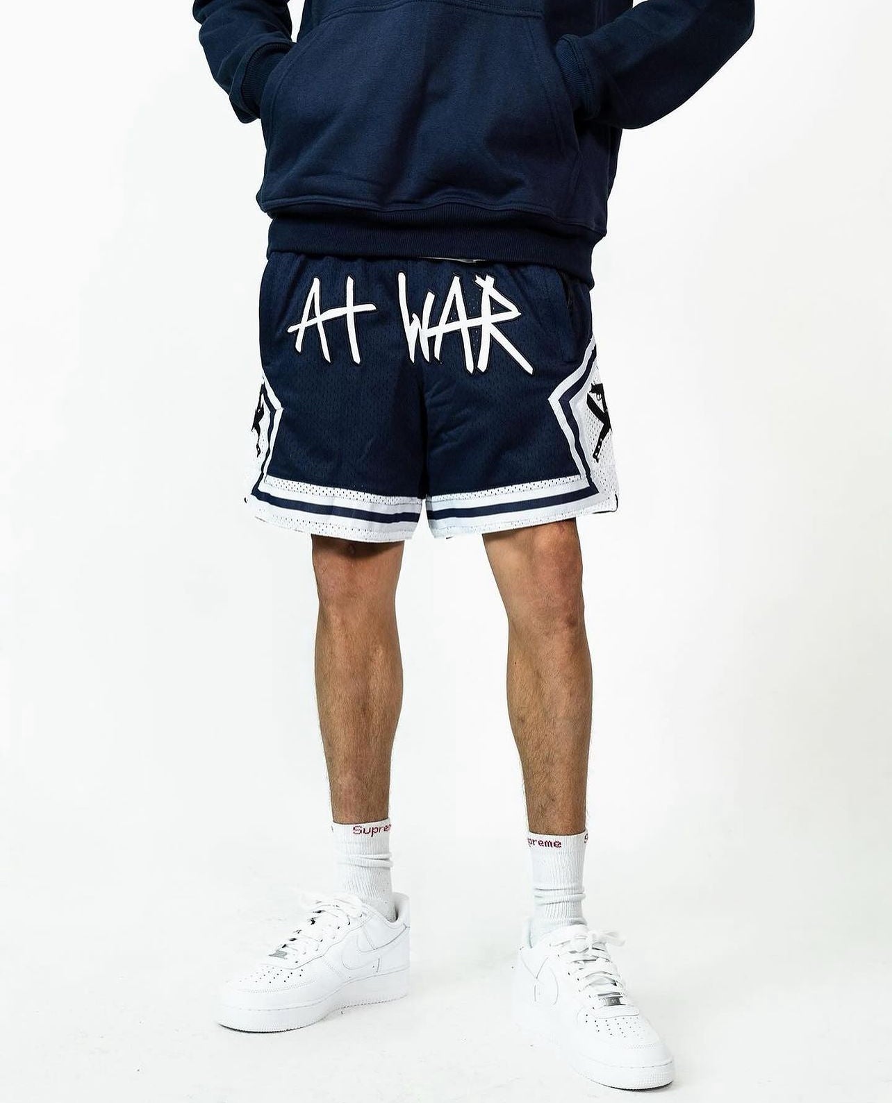 Mesh Basketball Shorts (NAVY)