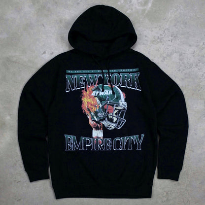 NYJ At War Helmet Hoodie (BLACK)