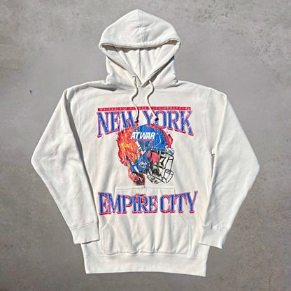 NYG At War Helmet Hoodie (BONE)