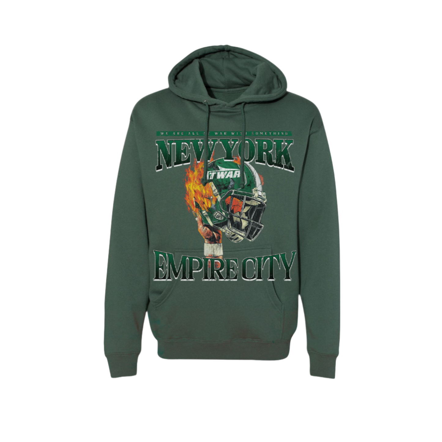 NYJ At War Helmet Hoodie (ALPINE GREEN)