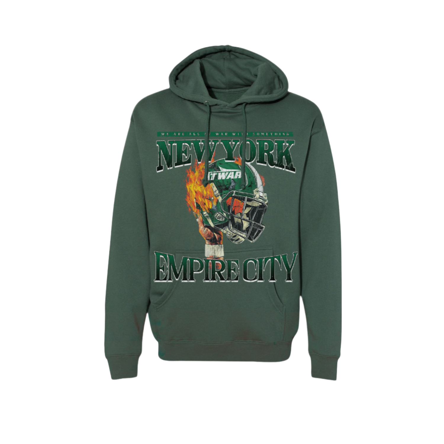 NYJ At War Helmet Hoodie (ALPINE GREEN)