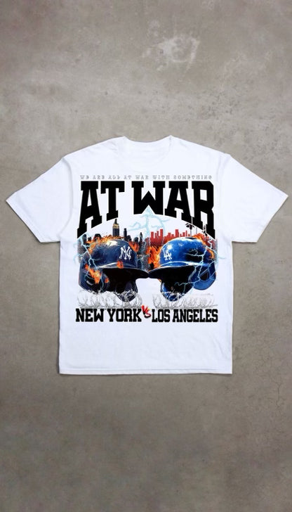 At War World Series Flip T-Shirt (WHITE)