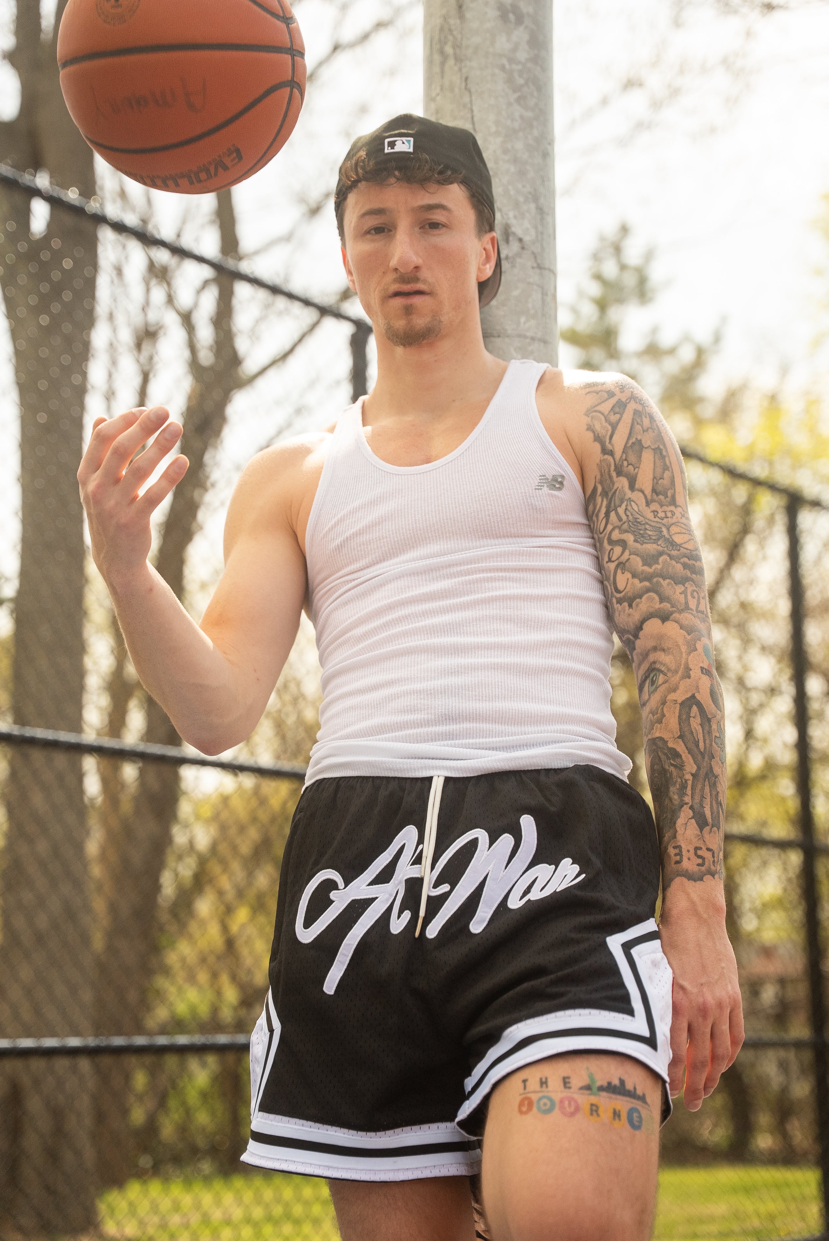 Script Basketball Short (BLACK) – atwarworldwide