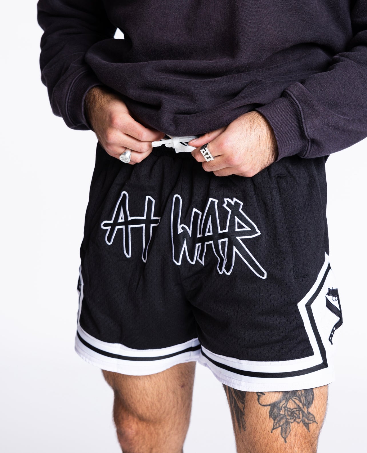 Mesh Basketball Shorts (BLACK ON BLACK)