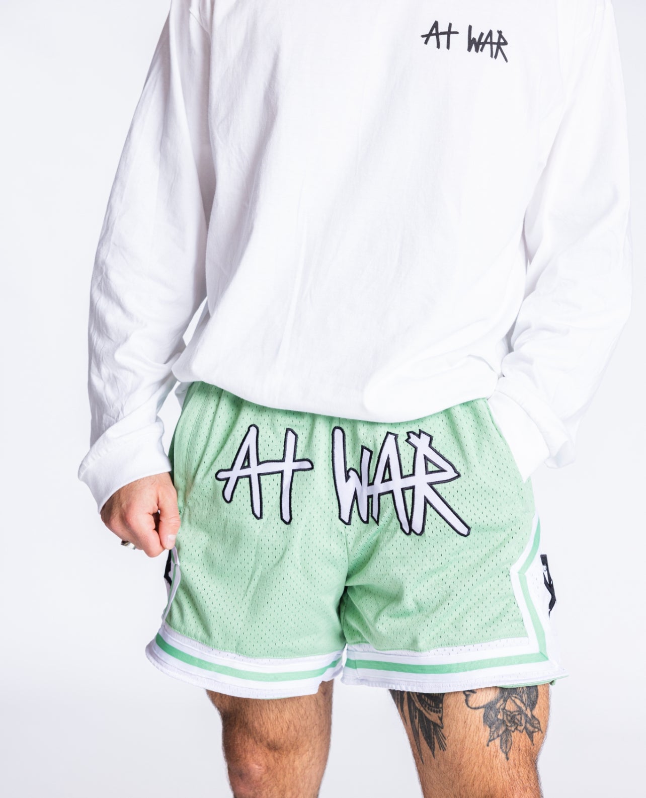 Mesh Basketball Shorts (PISTACHIO)